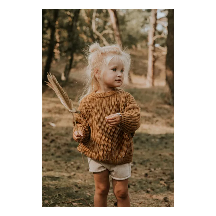 Yuki Pull Chunky Coton Bio | Ocre