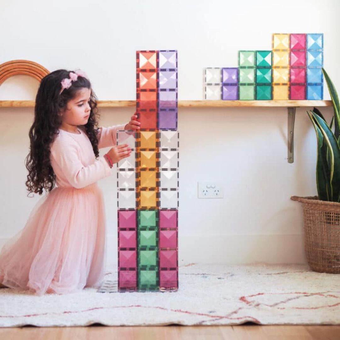 Connetix magnetische tegels rectangle pastel