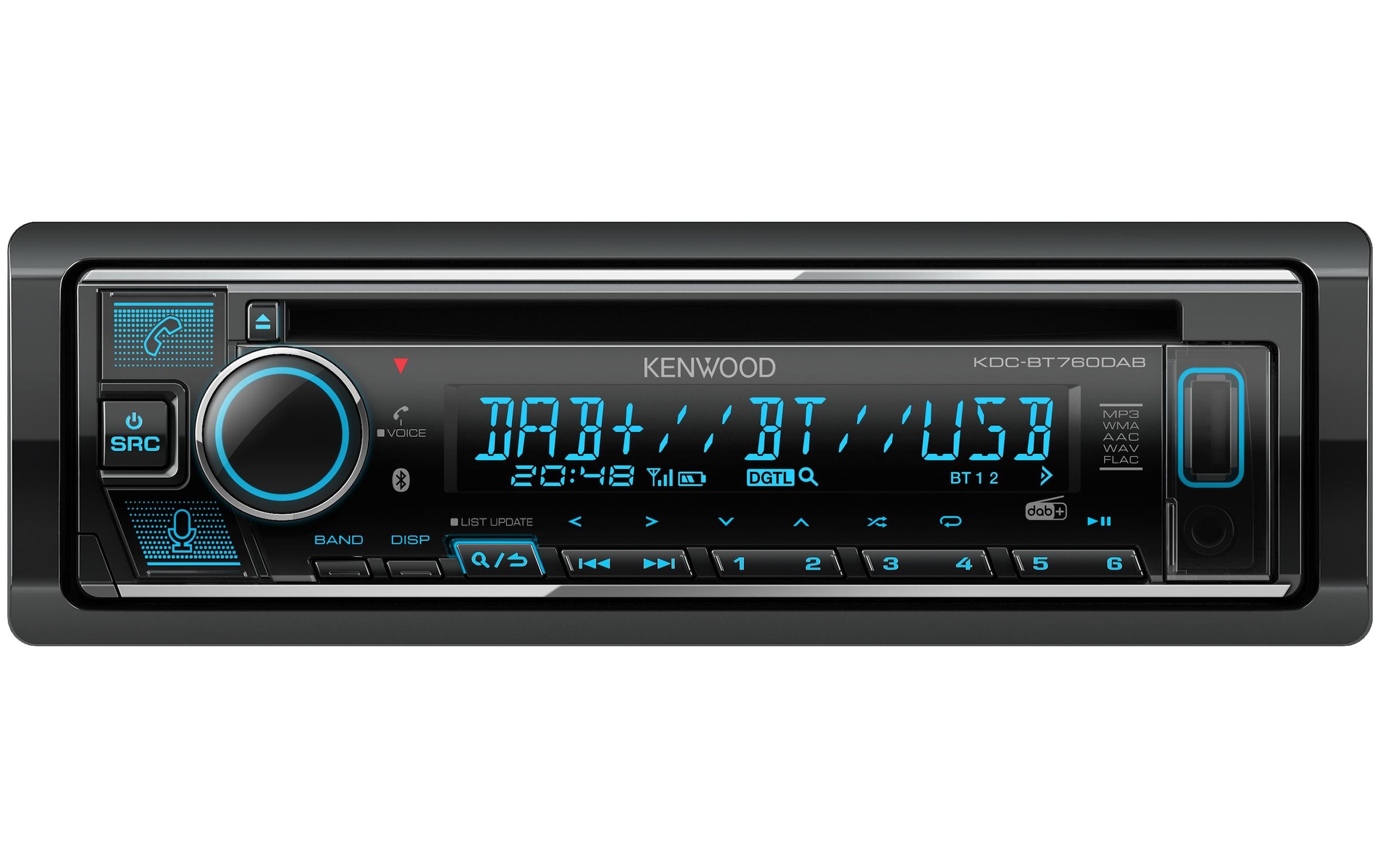 Kenwood Autoradio »KDC-BT760DAB 1 DIN« ( AM-Tuner | Digitalradio (DAB+) | FM-Tuner 200 W)