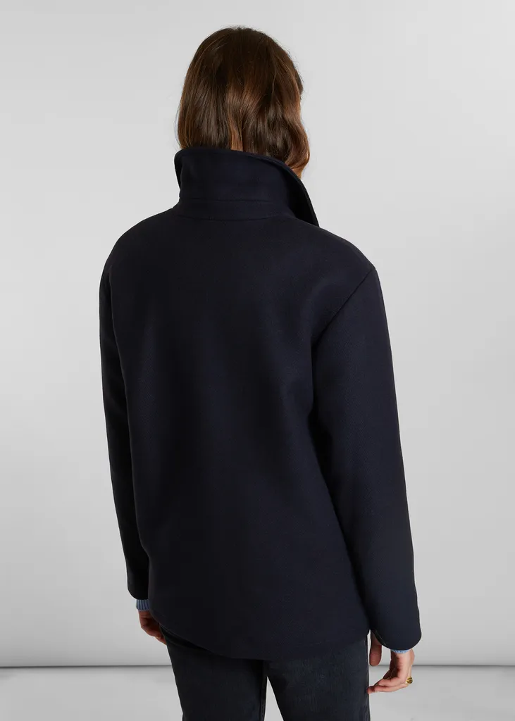 Sur-veste en laine vierge fabriquée en France L'Exception Paris