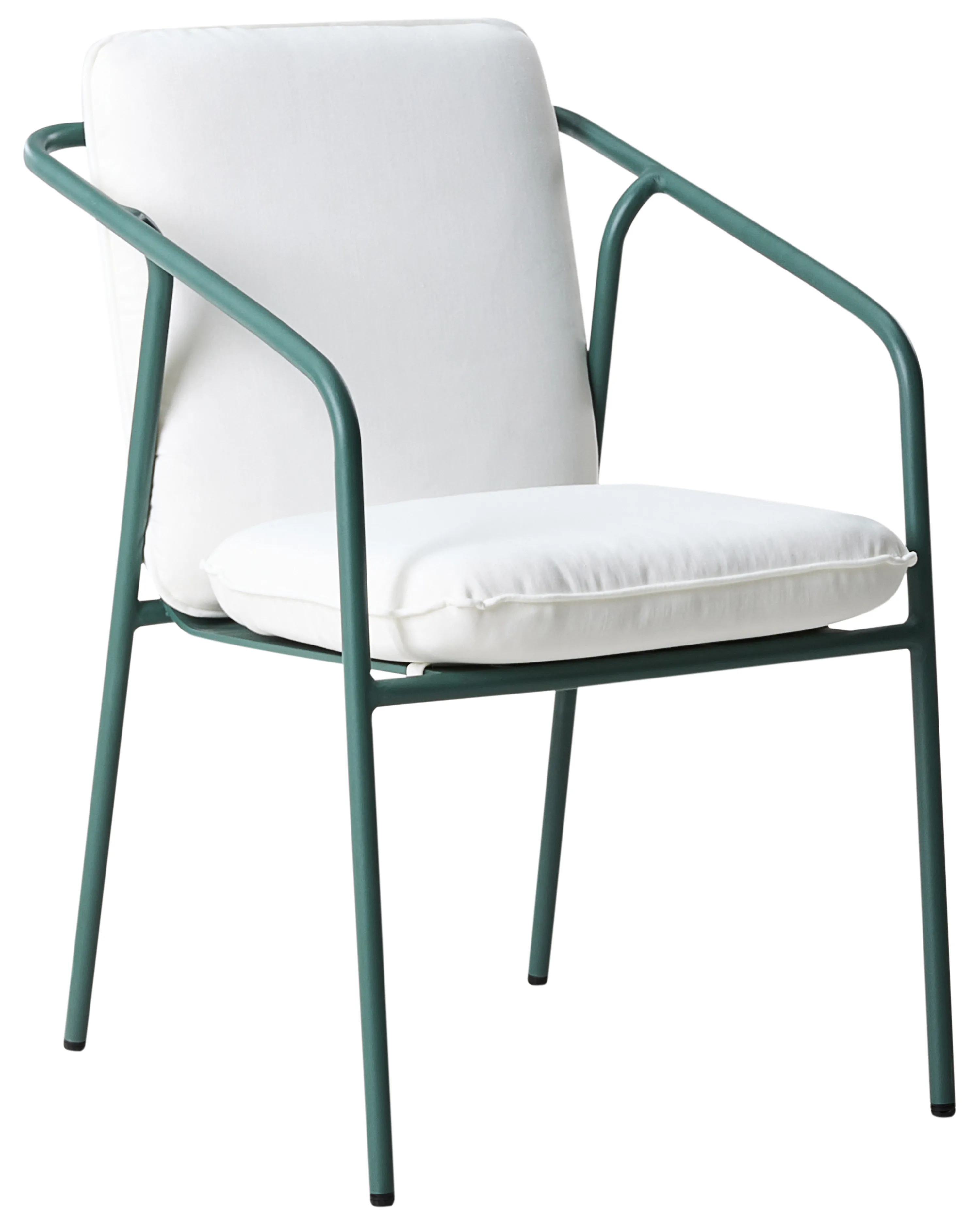 Set van 8 stoelen met zitkussen ASCIANO Metaal Groen