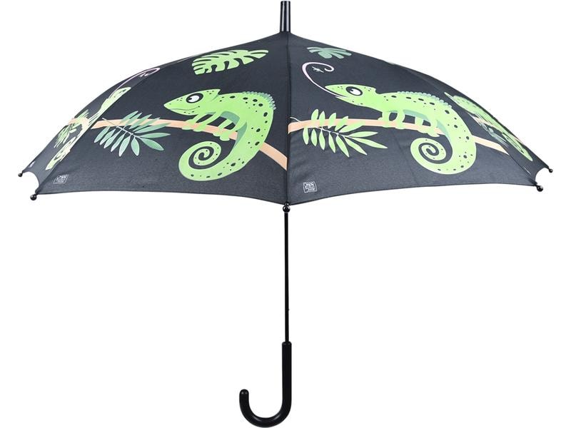 Esschert Design Schirm Chamäleon Mehrfarbig Kinder-Regenschirm mit Farbwechsel