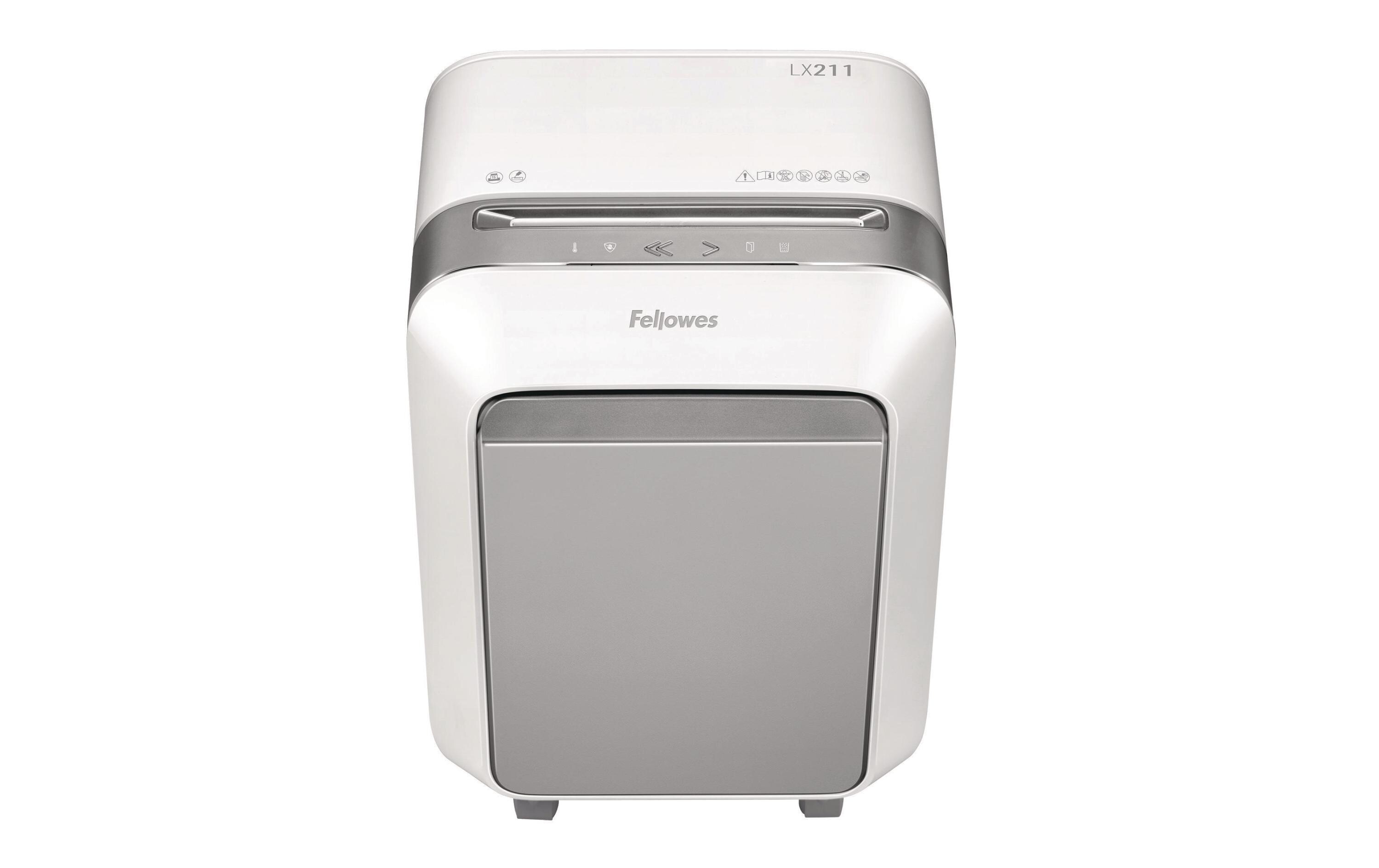 Aktenvernichter LX211 P-5, 15 Seiten, Weiss<br>Papierschredder