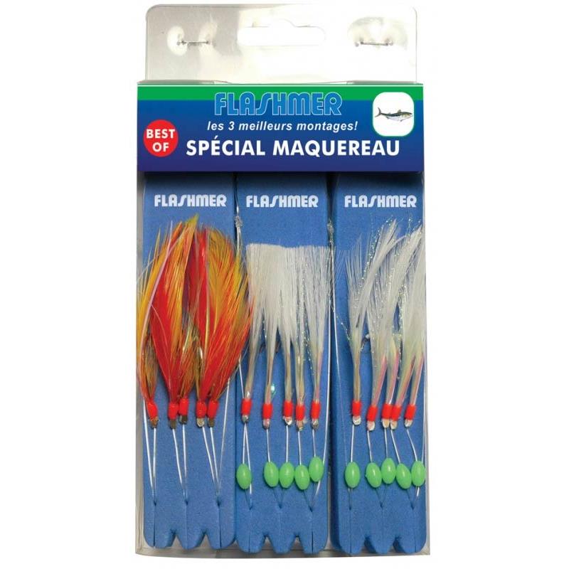 Bas De Ligne Flashmer Best Of Spécial Maquereau - Par 3