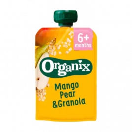 Organix Mango, peer en granola knijpfruit (vanaf 6 maanden)