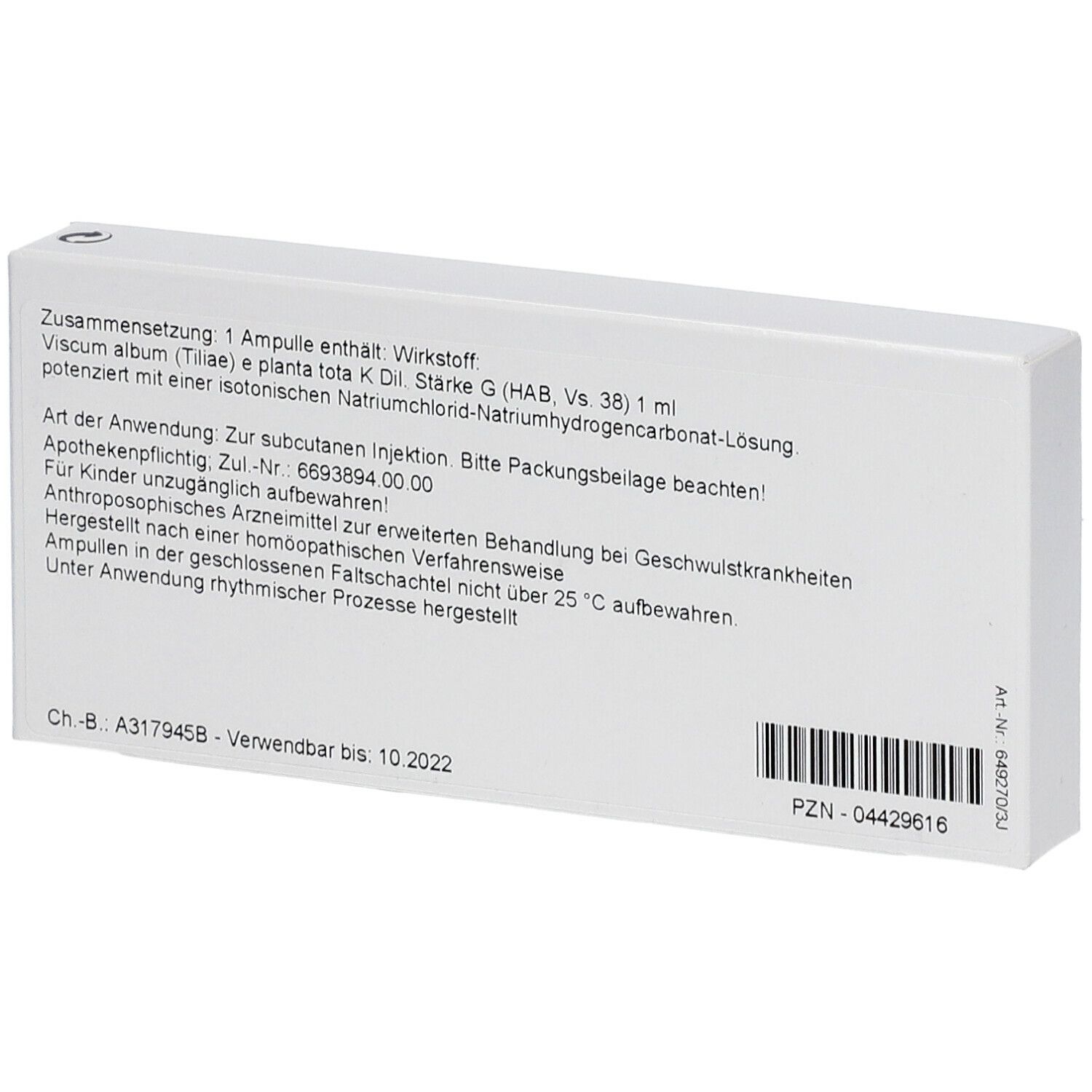 WALA® Iscucin Tiliae St.G Amp.