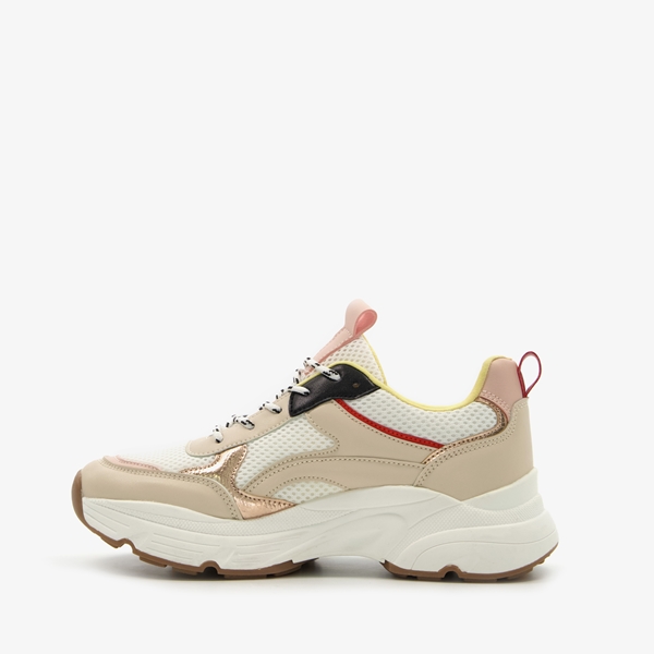 Blue Box dames dad sneakers beige metallic