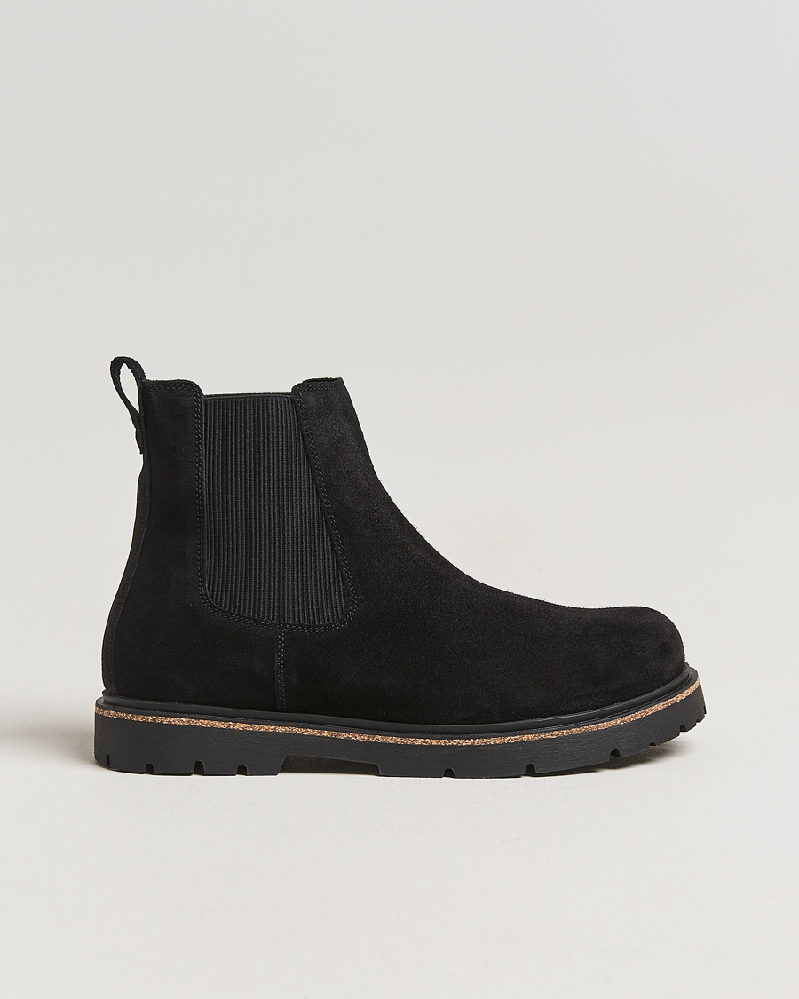BIRKENSTOCK Highwood Suede Chelsea Boot Black