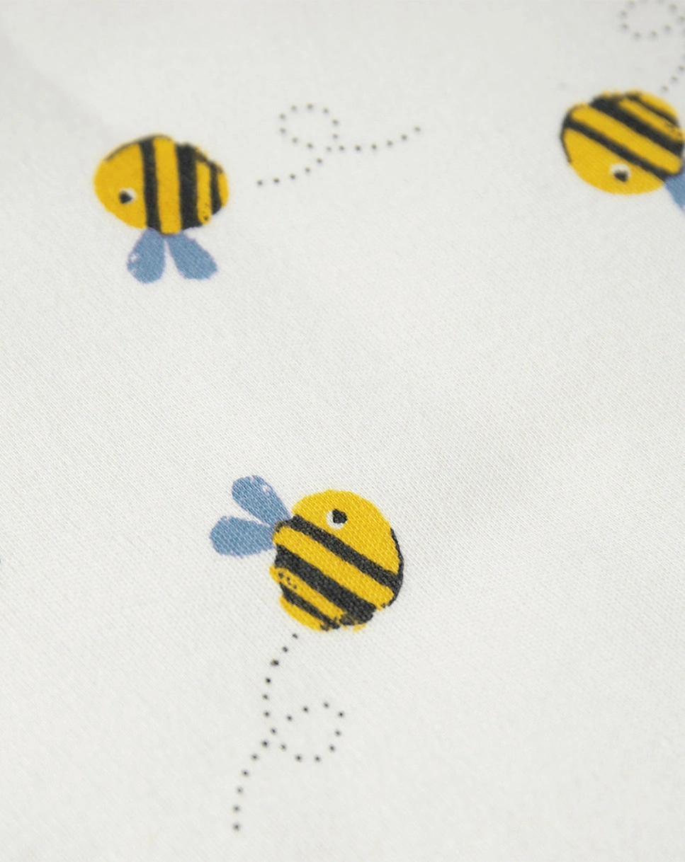 Schlafsack SNUGGLER - BEE in weiß