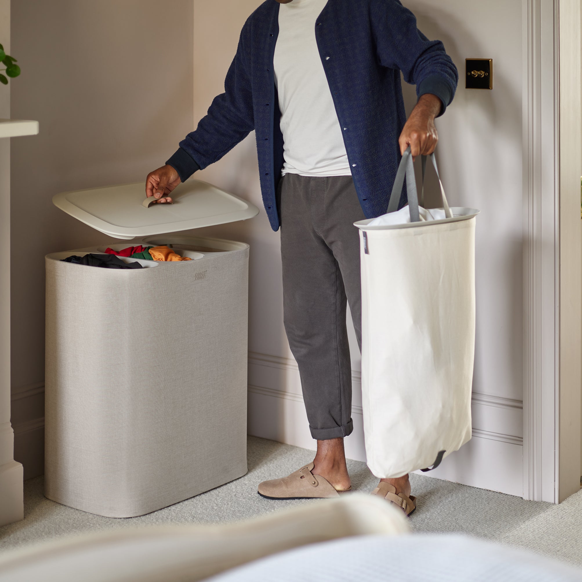Joseph Joseph Tota Trio Wasmand 90 L - Beige