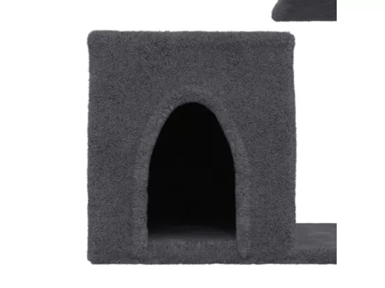 Arbre à chat avec griffoirs en sisal gris foncé 50,5 cm