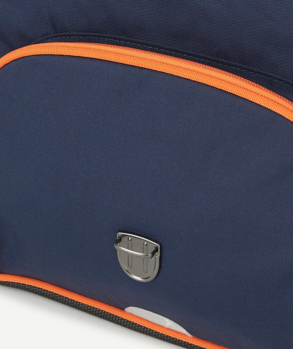 TANN'SLE CARTABLE BLEU MARINE ET ORANGE PLAYER