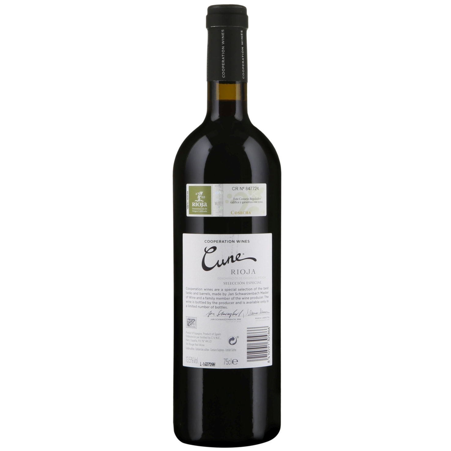 Rioja DOCa Selección Especial Cooperation Wines Cune -75cl