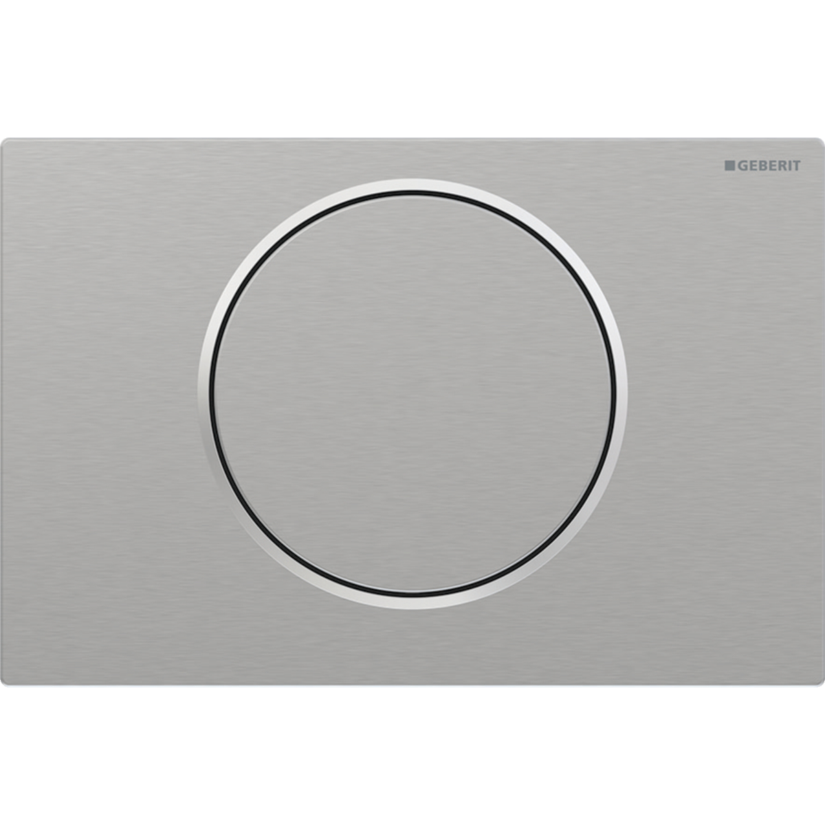 Geberit Sigma 10 drukplaat RVS met glanzende knoprand