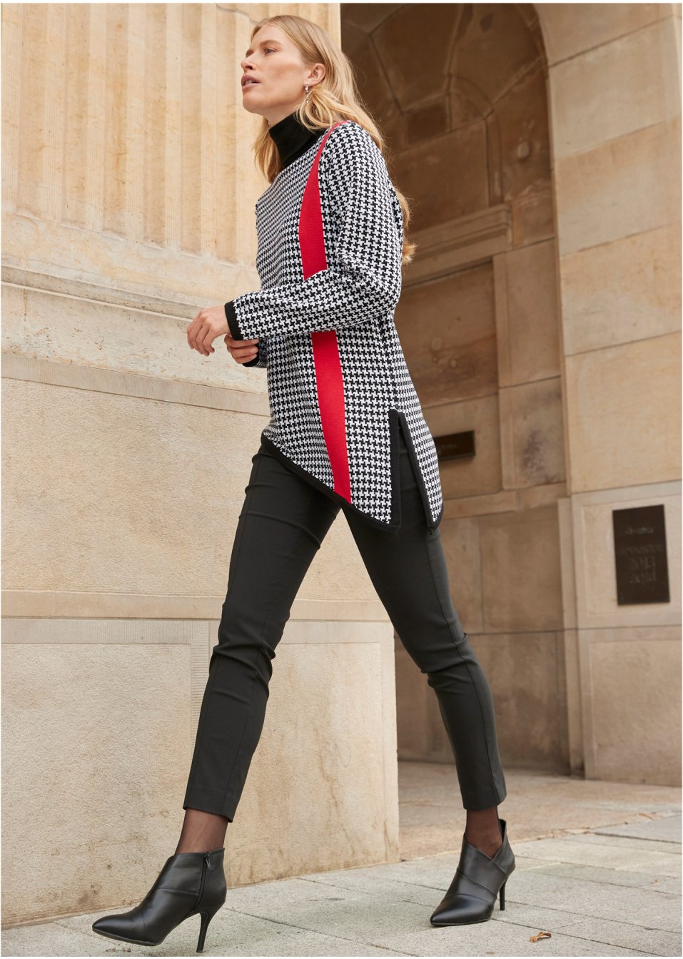 Pull col roulé asymétrique