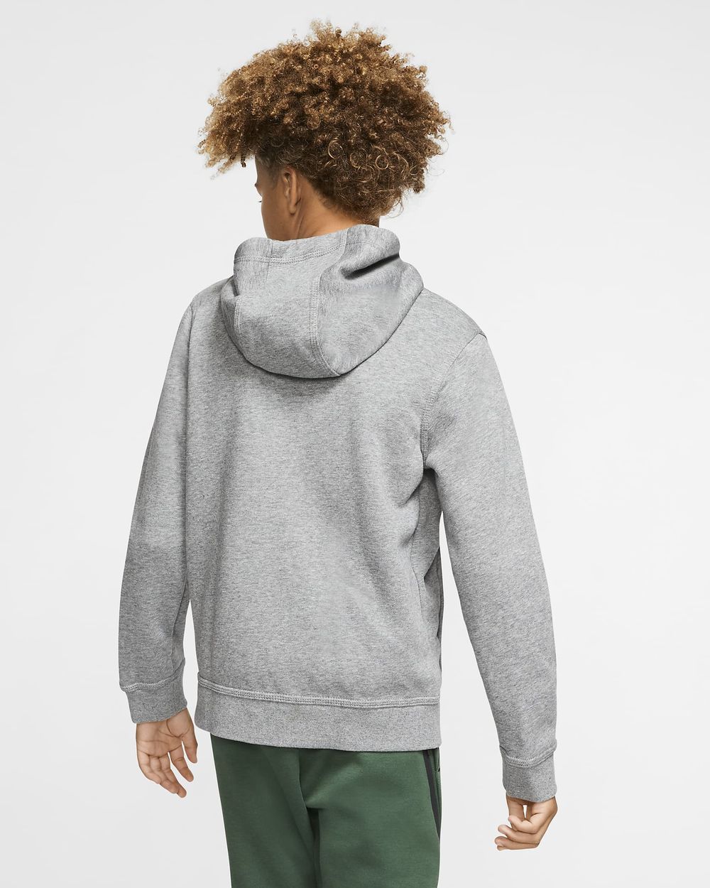 Sweat zippé à capuche Nike Sportswear Club Gris pour enfant