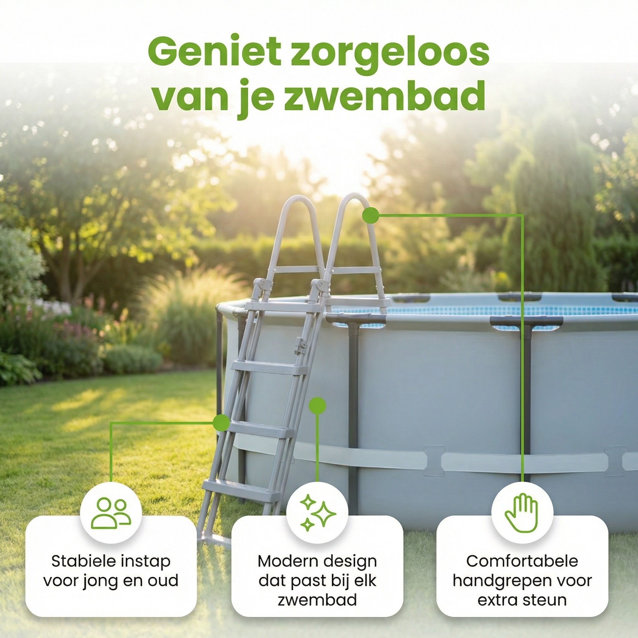 Bestway Flowclear zwembadtrap - 122 cm