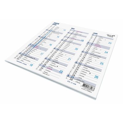 Quo Vadis - Calendrier origami 3 mois par face - 18 x 36 cm