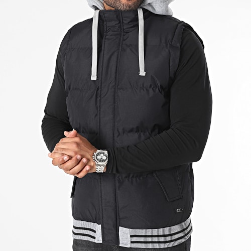 Doudoune Sans Manches Capuche 20715847 Noir Gris