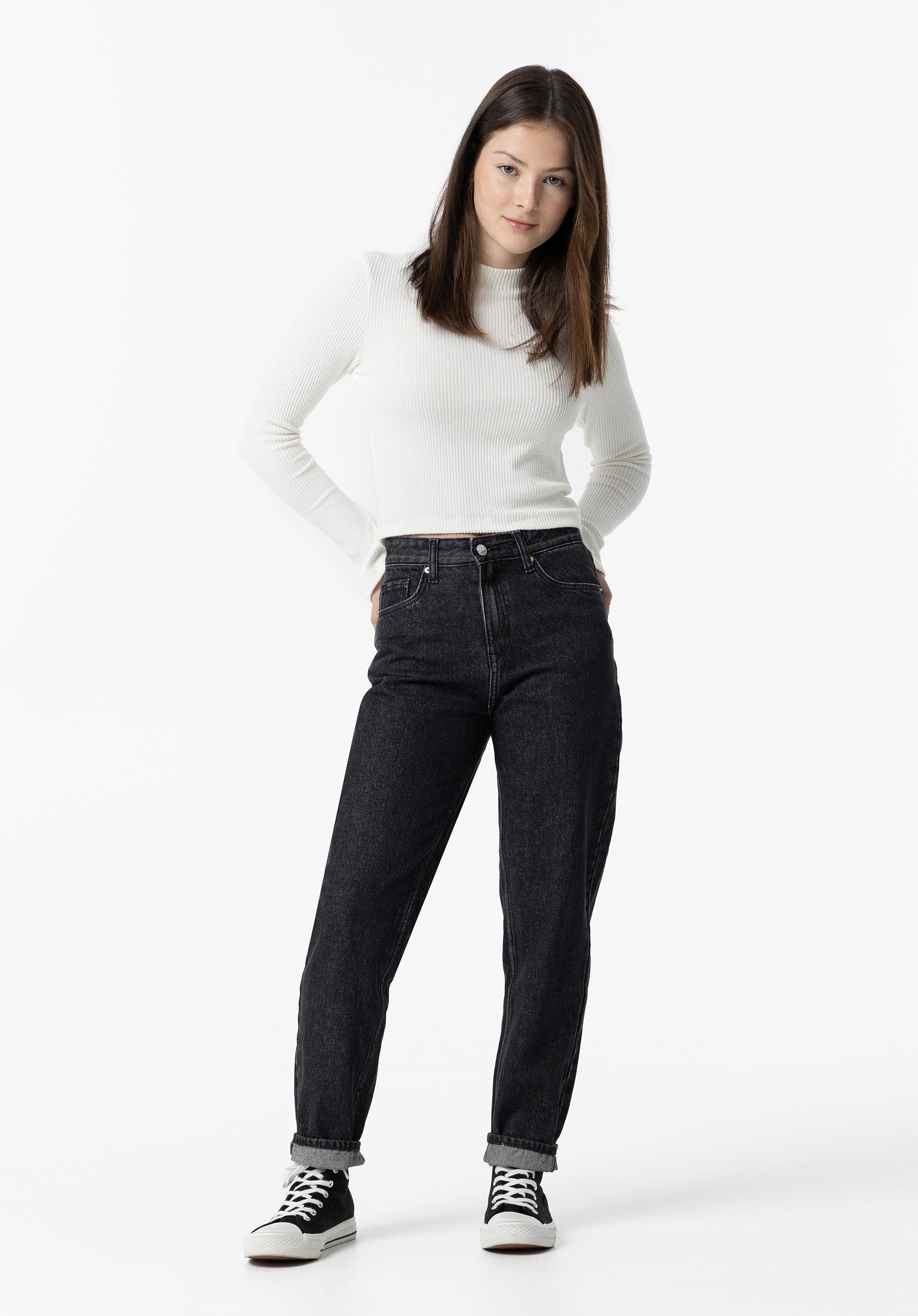 Jeans Sadie Mom Fit Cintura Alta