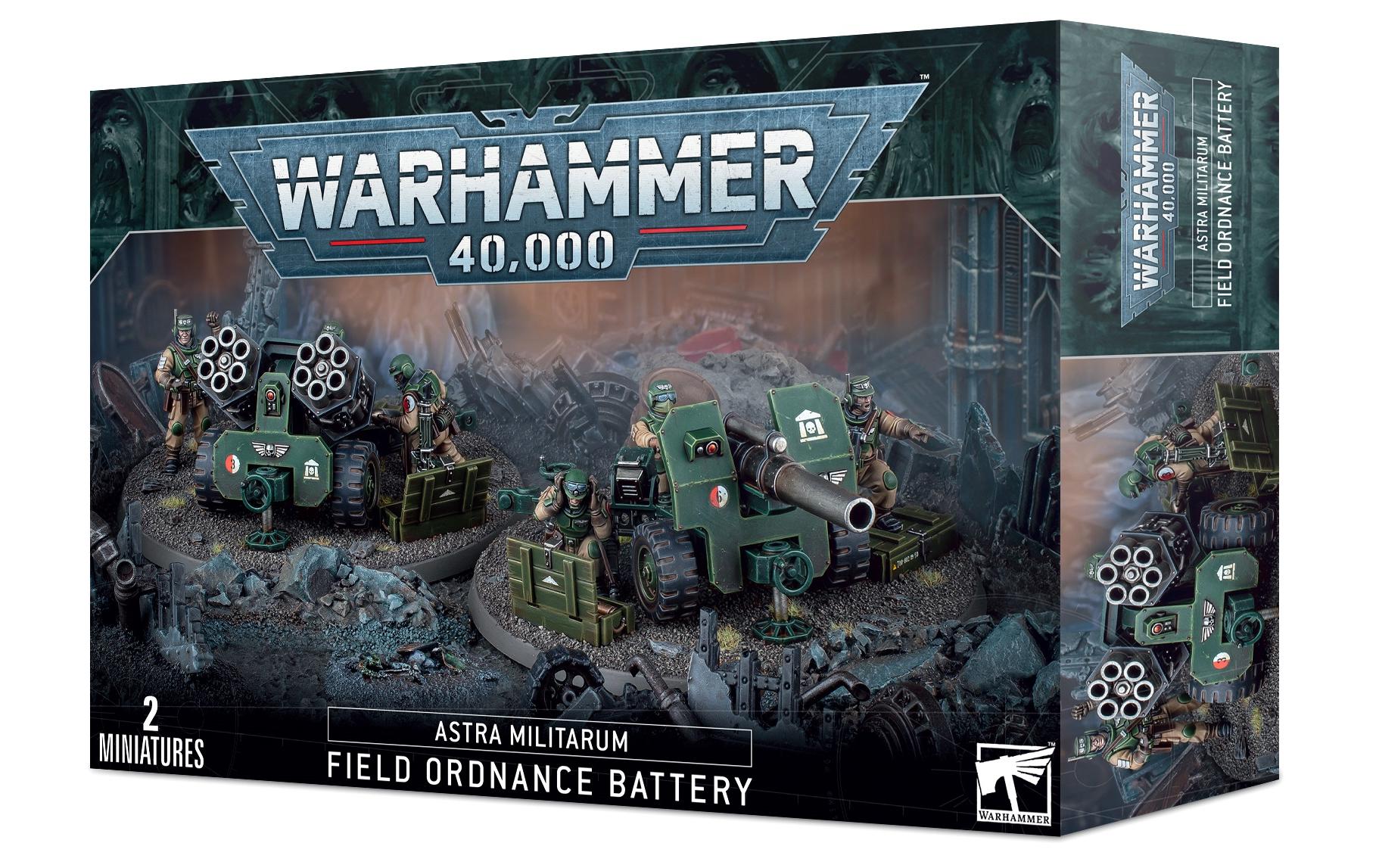 Figurenset Warhammer 40.000 FeldgeschutzbatterieWarhammer 40.000 Astra Militarum Miniatur