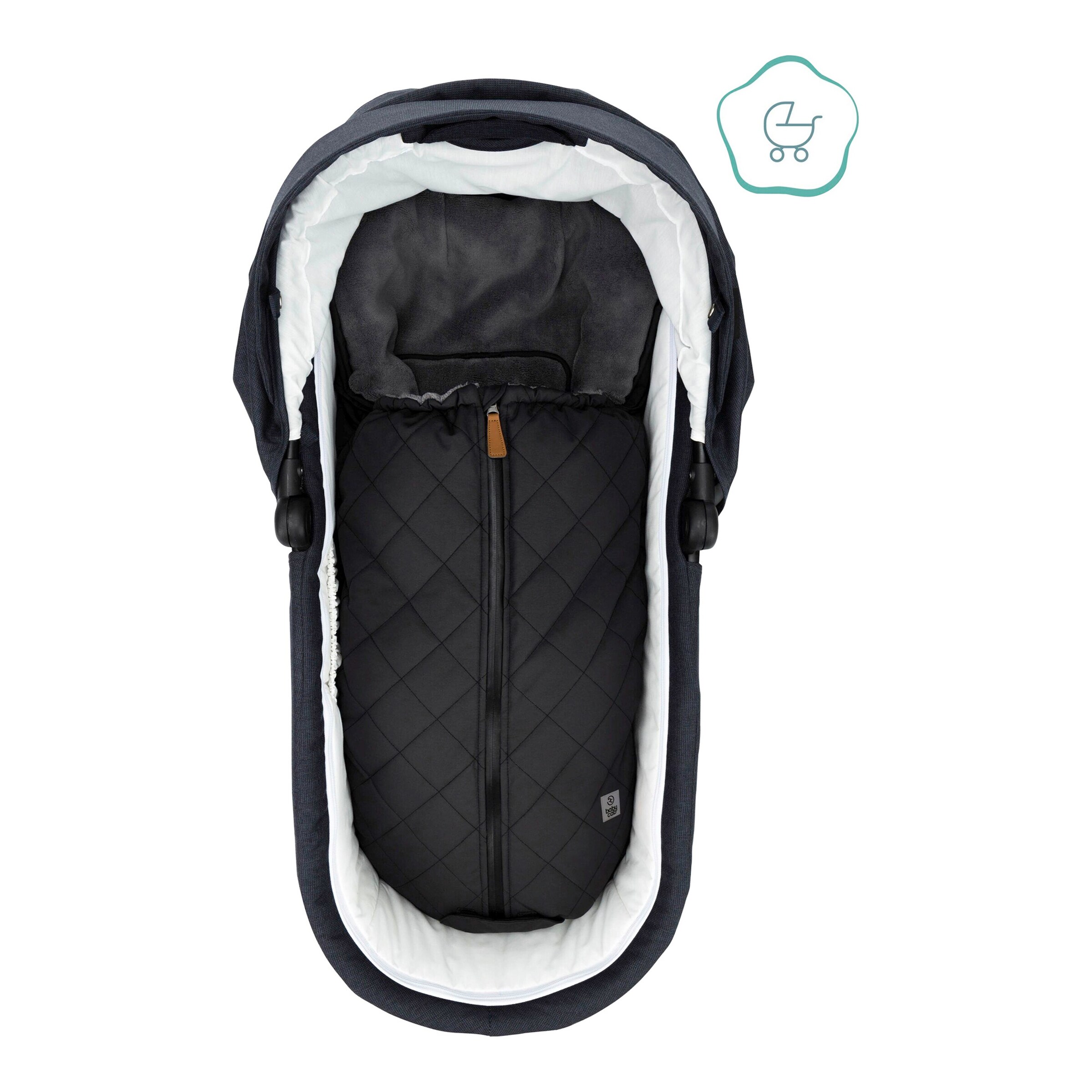 babycab Winterfußsack Nora schwarz