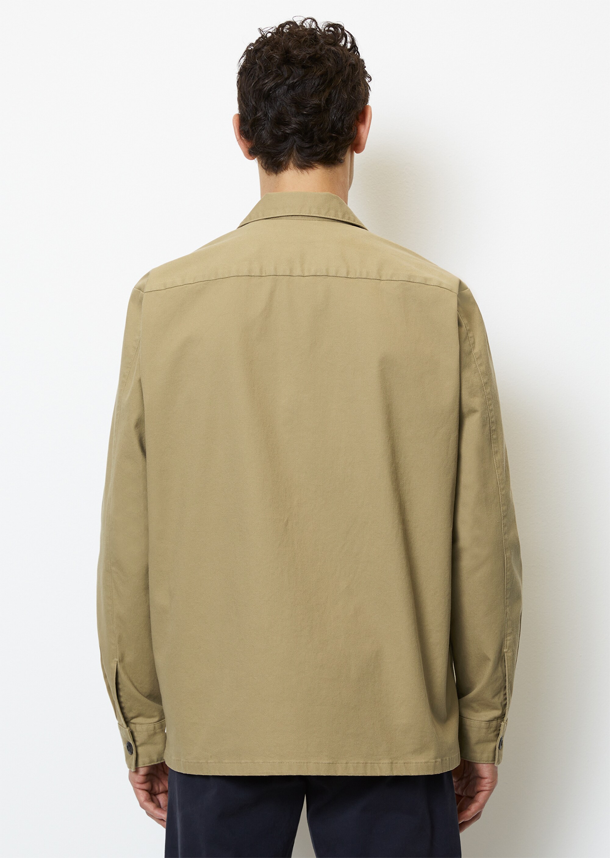 Twill-Overshirt aus Bio-Baumwolle mit Elasthan