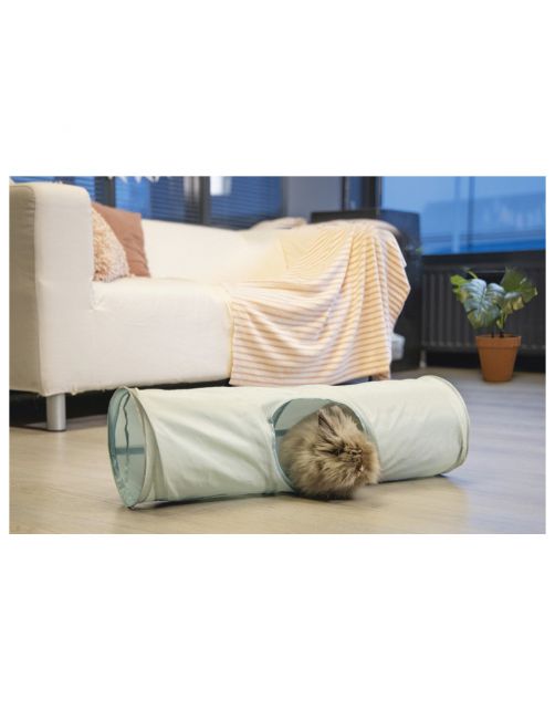 Beeztees Speeltunnel Ravena - Speelgoed - 70x20x20 cm 144 g Mintgroen