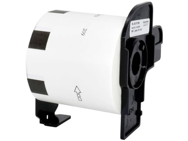 Renkforce RF-6027500, Hvit, Selvklebende skriveretikett, Kontinuerlig etikett, Rull, Papir, Direkte Termisk