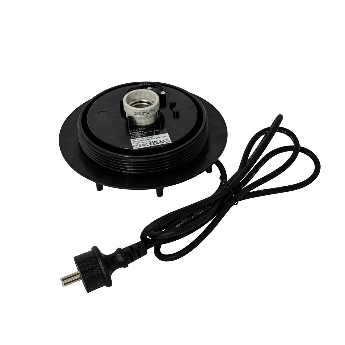 Moderne buitenlamp wit 30 cm vierkant IP44 - Nura