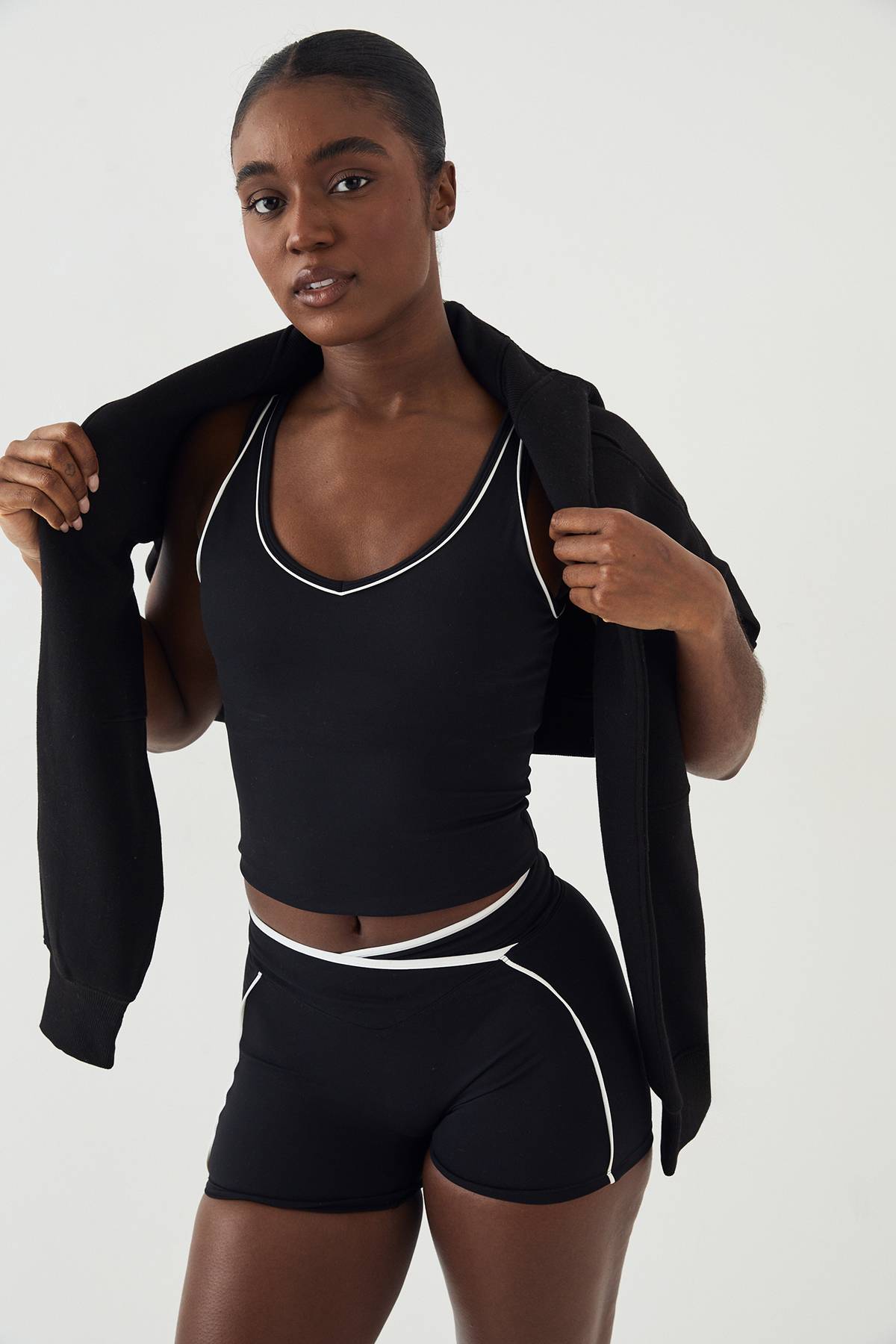 Haut Débardeur Matelassé DSGN Studio Ultra Sculpt à Détails de Passepoil