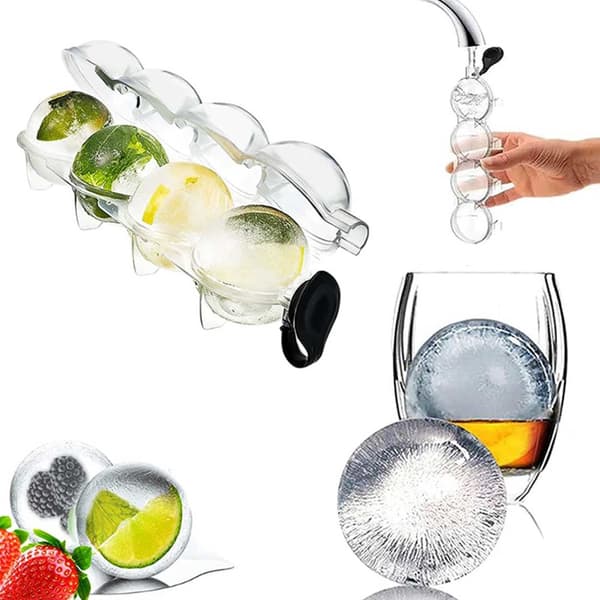 2-pack isform for isballer rundt isbiter isbit form kuler plast