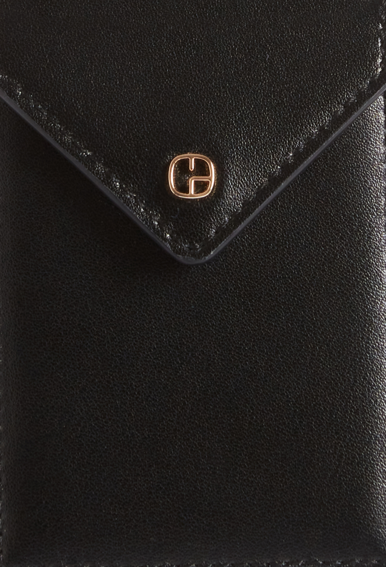 Porte carte cuir noir