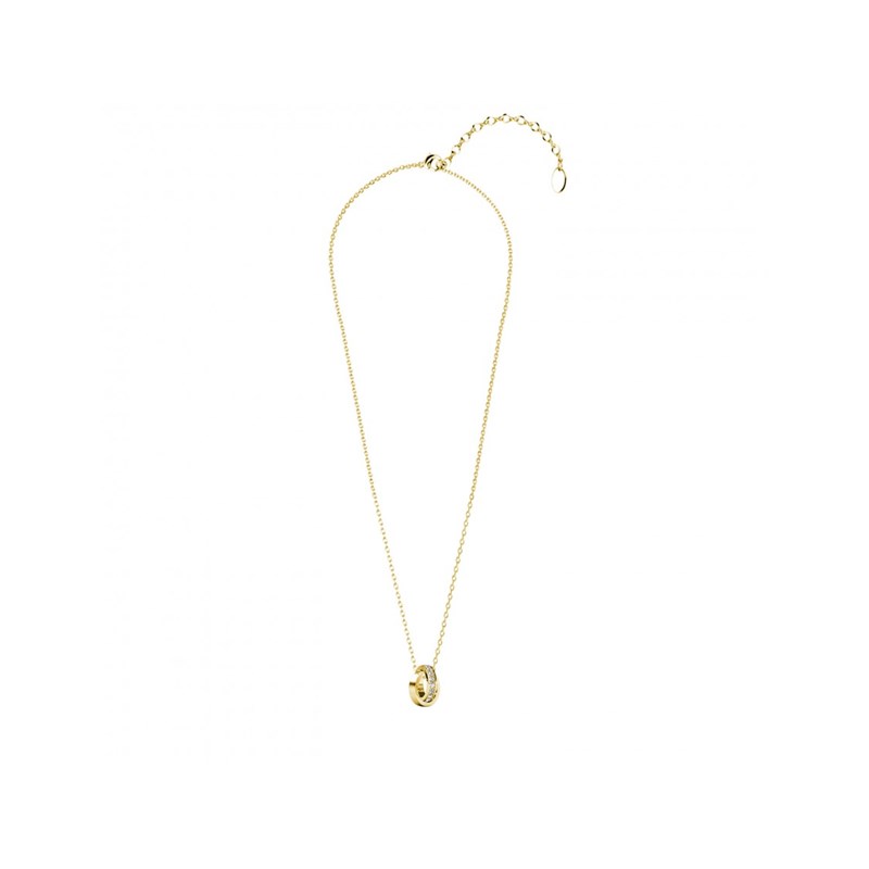 Pendentif Circle Hoop - Doré et Cristal