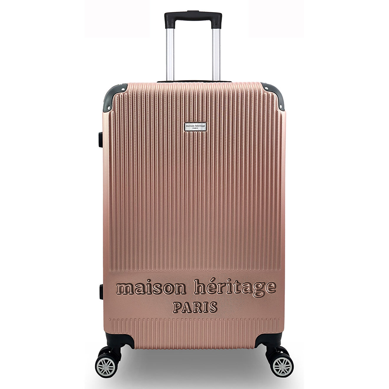 Maison Héritage 2 Valises 4 roues doubles Dauphine 50/60 cm rose doré