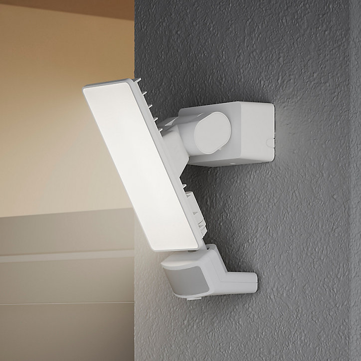 Projecteur LED à détection Davern 2000lm 20W IP65 GoodHome blanc