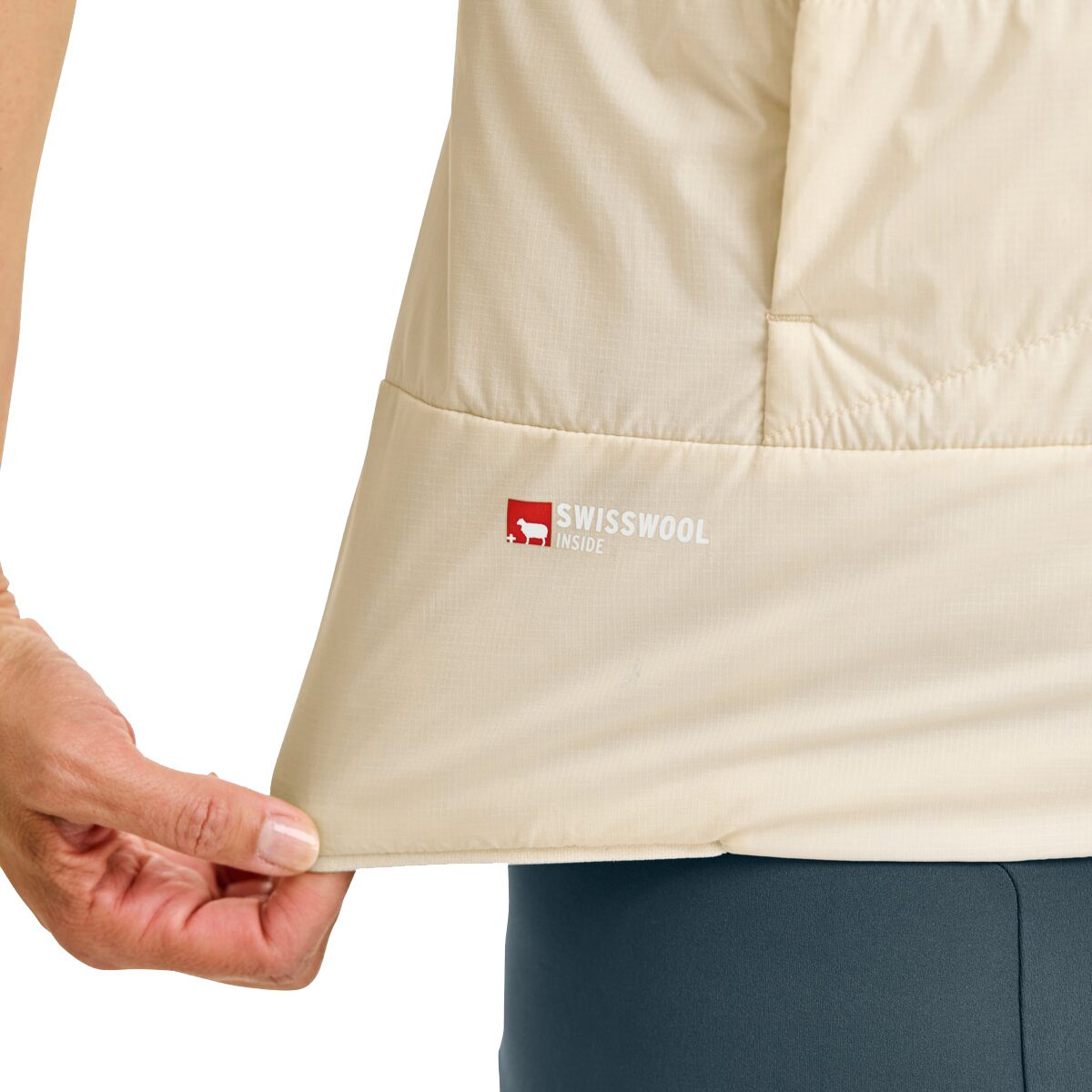ORTOVOX Swisswool Piz Duan Weste Damen white chalk