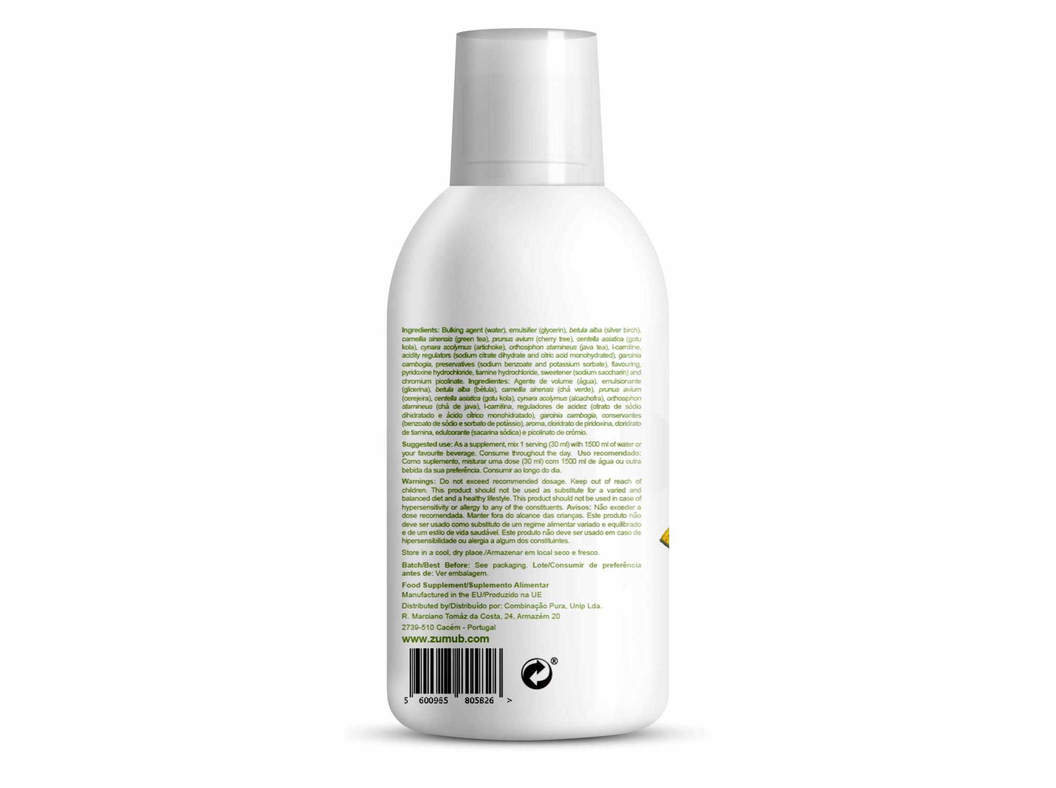 SUPLEMENTOS EMAGRECIMENTO ZUMUB DRENA SHAPE 500ML