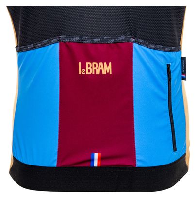 Maillot Manches Courtes LeBram Aspin Bordeaux Coupe Ajustée