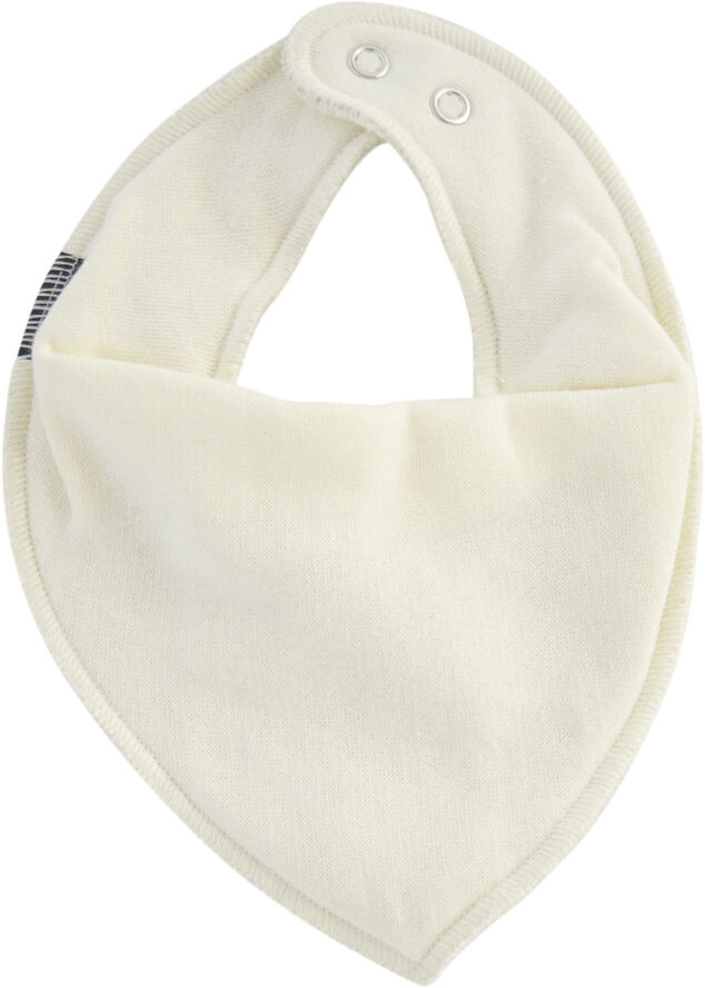 Mikk-Line Cotton Bibs - Triangle Off-white