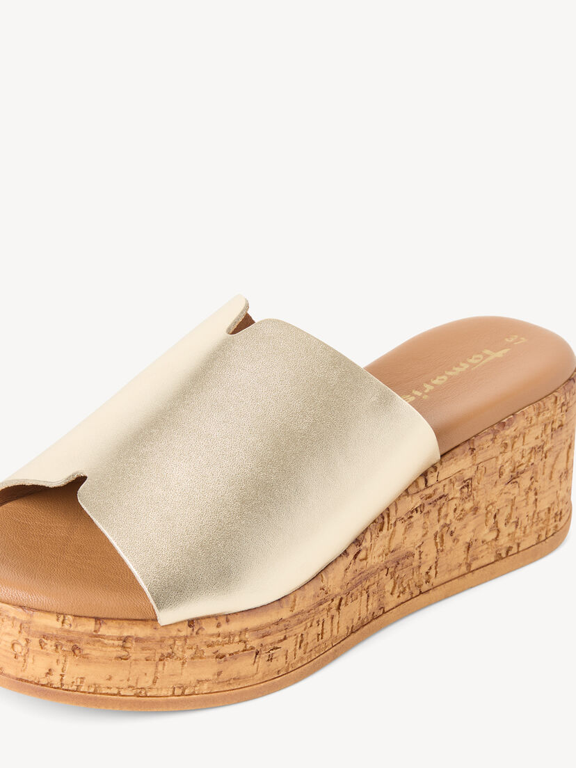 Leren Slipper - metallic