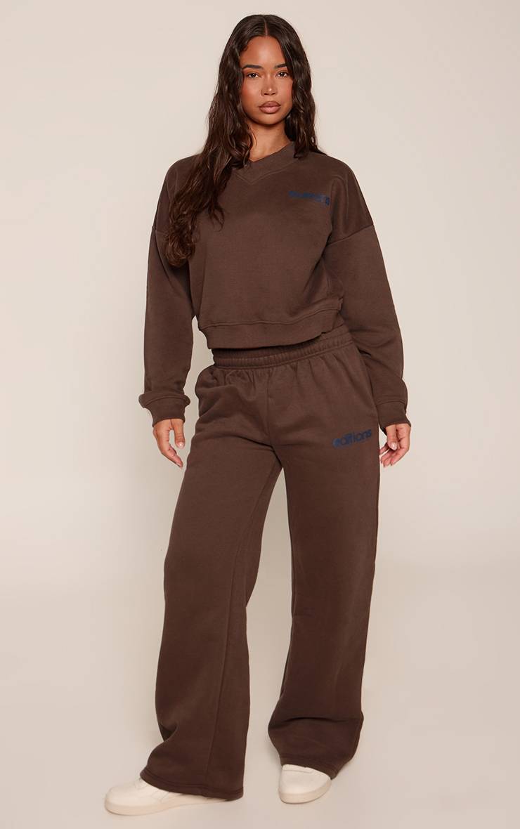 Chocolat Jogging Jambe Droite Imprimé Editions