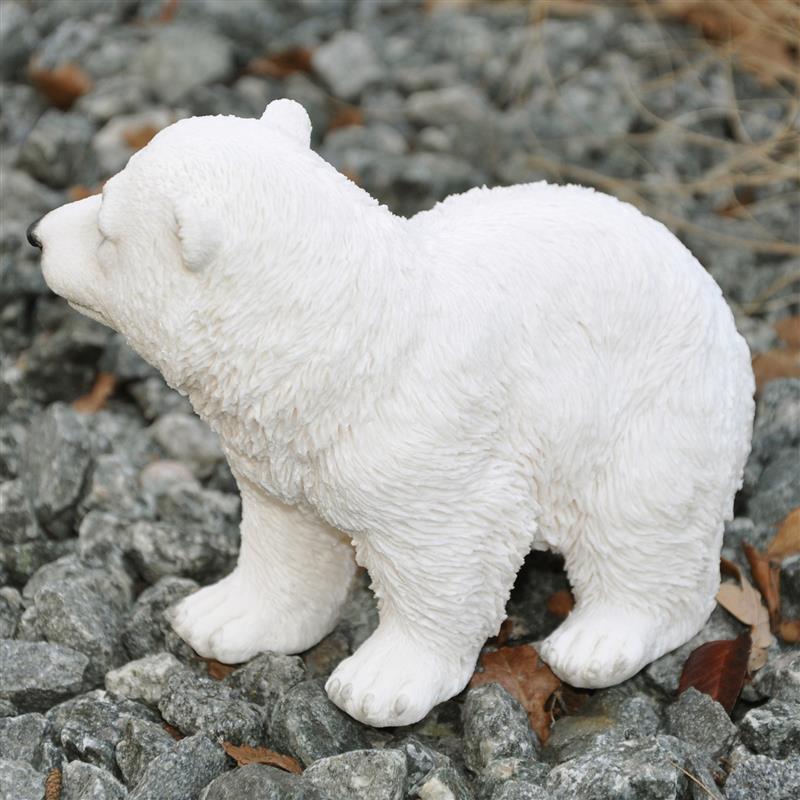 Dazikemo Dekofigur Gartenfigur Eisbär 17 x 10 x 14 cm