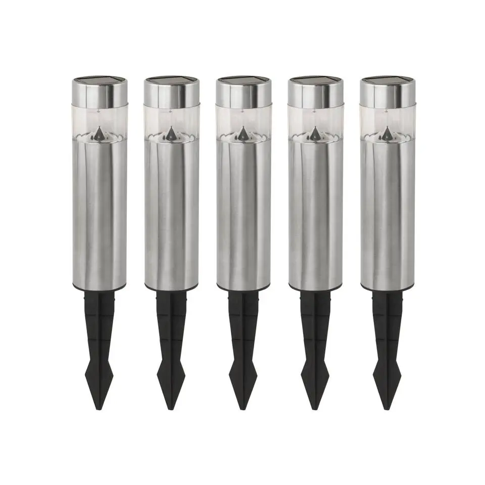 EGLO z_solar tuinverlichting zonne-energie - prikspot - set 5 x LED - RVS