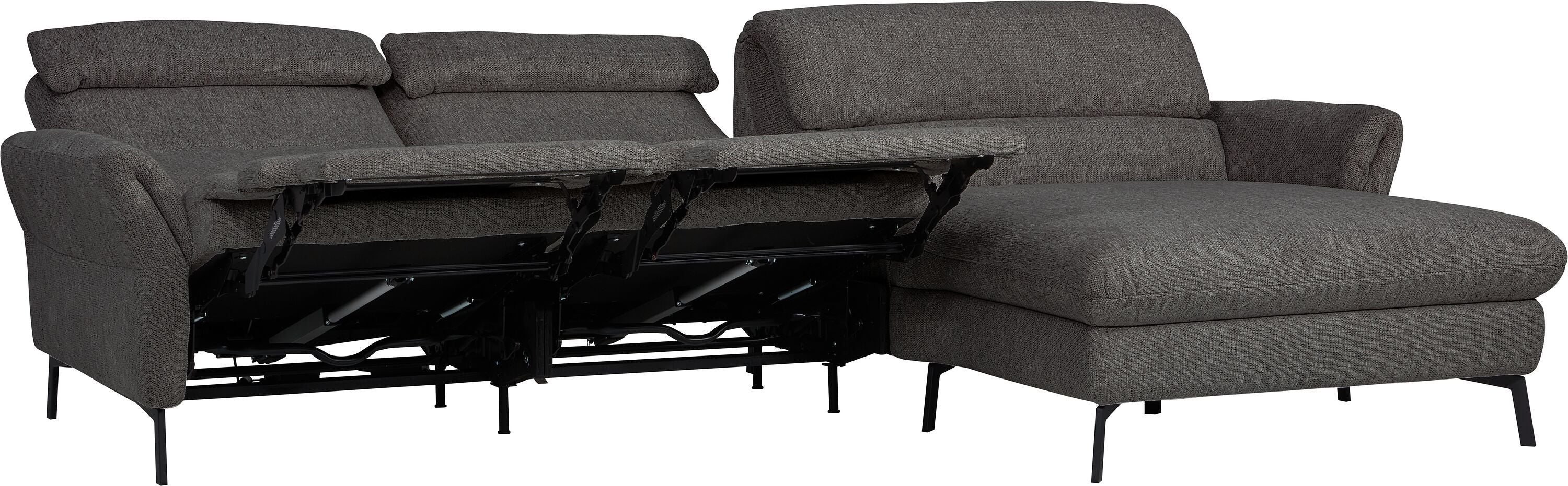 SEBO Ecksofa - Anthrazit / B: 284.0 cm x T: 161.0 cm x H: 84.0 cm