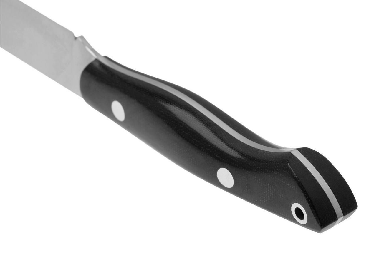 Bark River Mini Kalahari Sportsman CPM154 Black Canvas Micarta, vaststaand mes