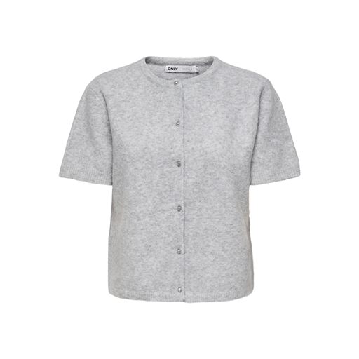 ONLY Ella Kortærmet Cardigan, Light Grey Melange, L