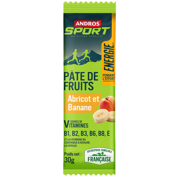 Barres énergétiques ANDROS FLOWPACK 30G PDF ABRICOT BANANE