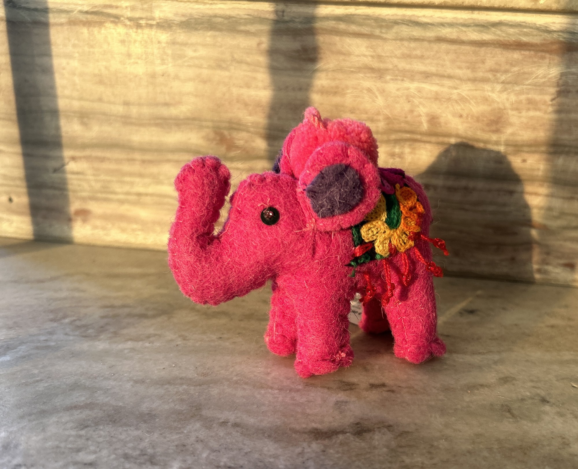 Filz-Anhänger 'Elefant' pink, B 8 cm günstig bestellen