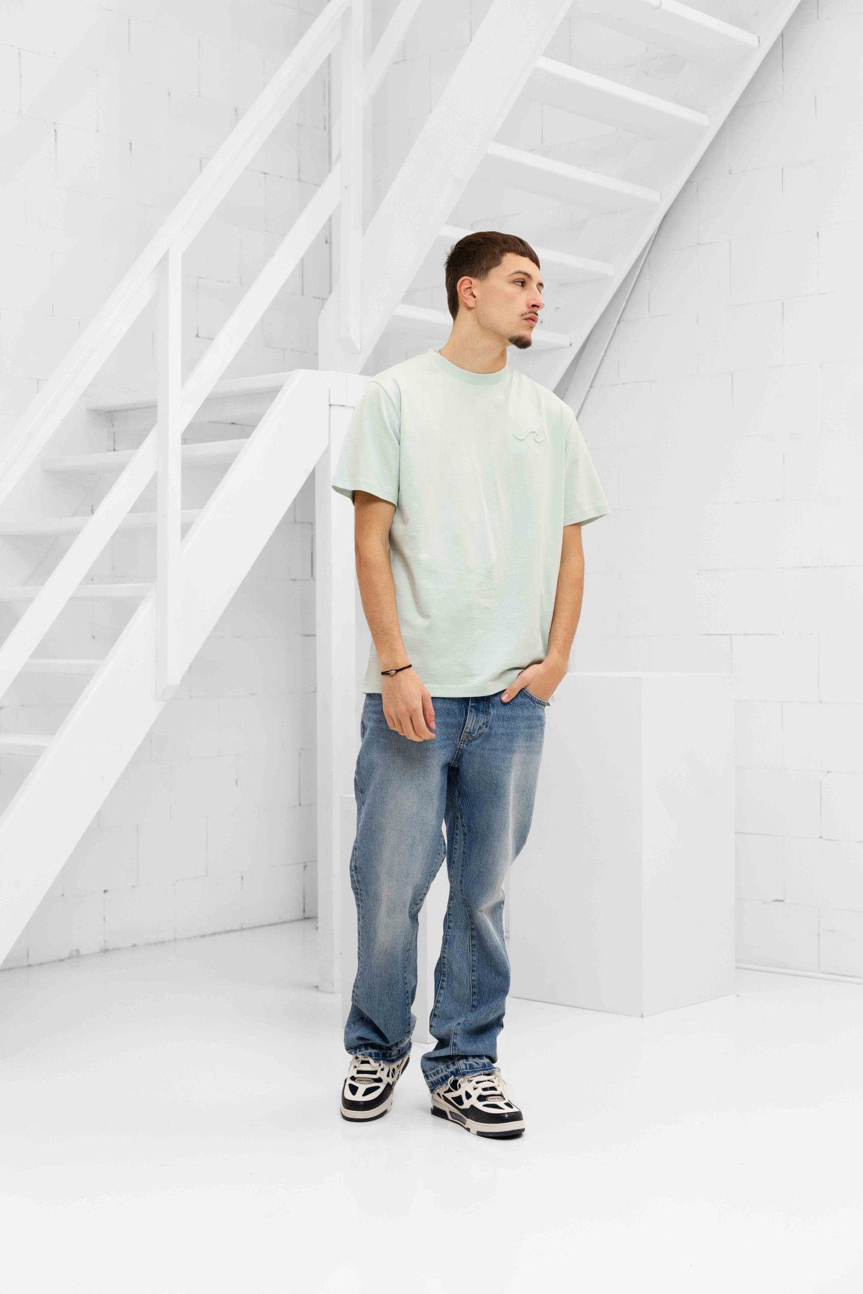 24 Uomo Wave T-Shirt Heren Blauw